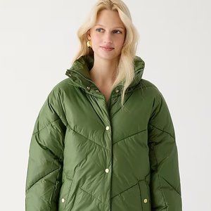 NWT J Crew Villa puffer coat with PrimaLoft®!